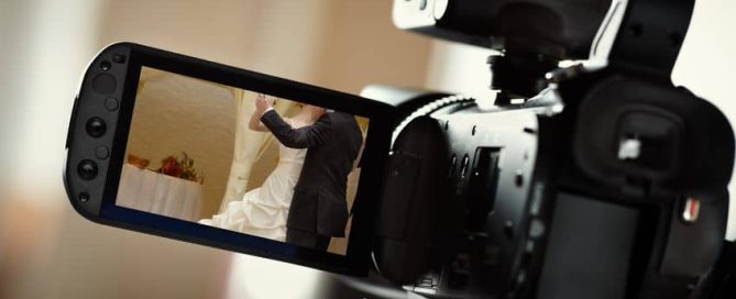 A close up picture of video recording equipment.